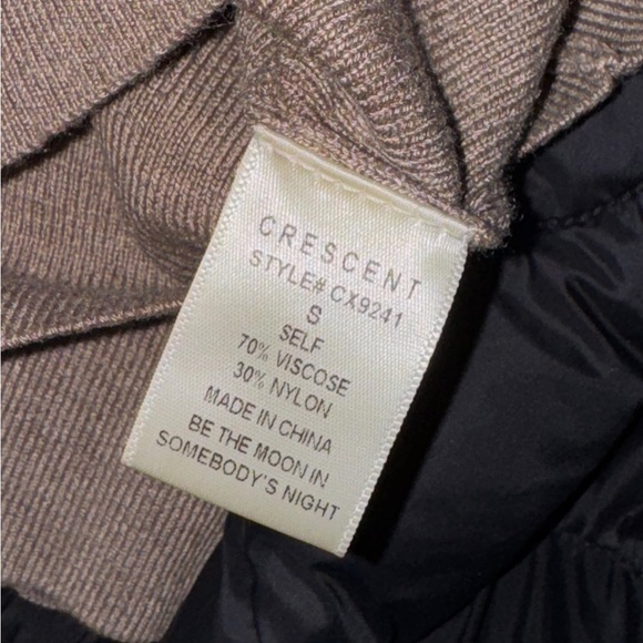 Crescent Brown Cardigan and Tank Top Set, Size S - Picture 6 of 6